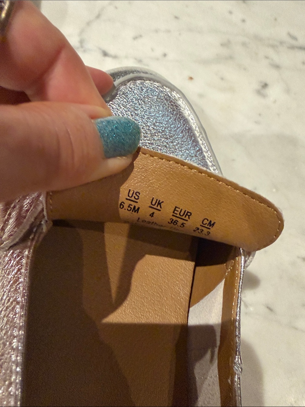 Naturalizer Silver Metallic Penny Loafers - Picture 3 of 5